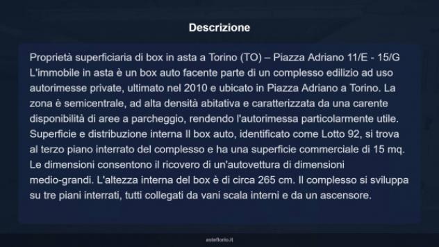 Immobile in asta di 15 m² in vendita a Torino - Foto 3