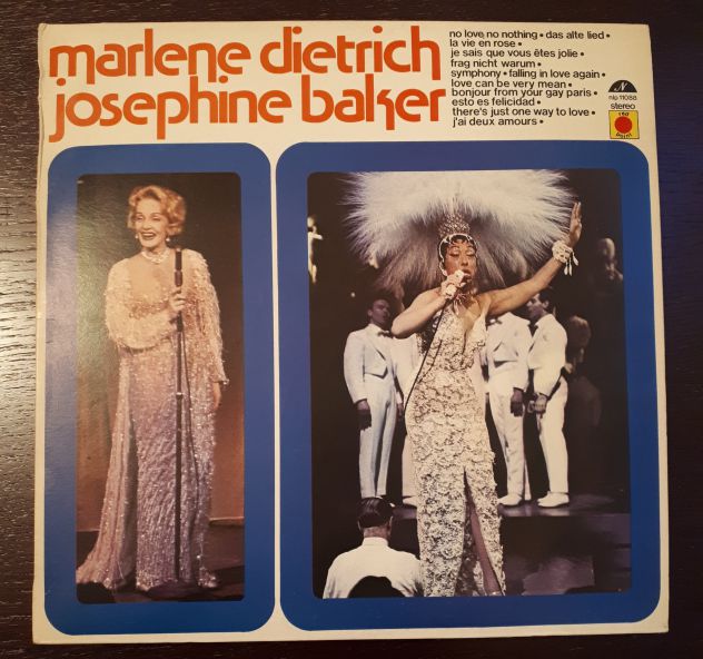 Marlene Dietrich, Josephine Baker (ITA Napoleon nlp 11088 stero) long play. - Foto 2