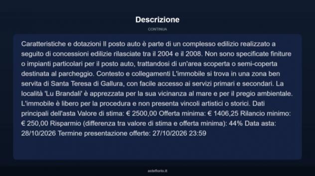 Immobile in asta di 15 m² in vendita a Santa Teresa Gallura - Foto 5