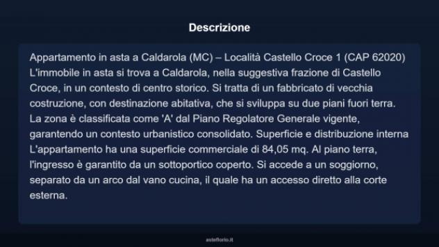 Immobile in asta di 84 m² in vendita a Caldarola - Foto 6