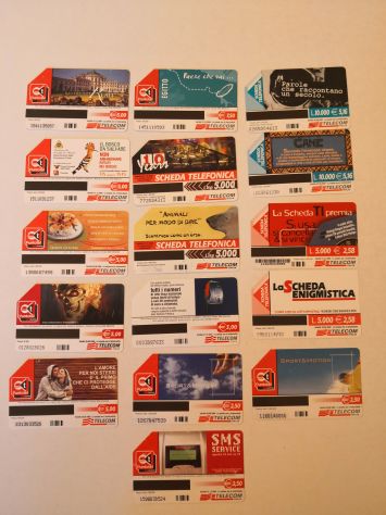 Schede telefoniche 16 pz + schede per ricaricare cellulari 12 pz - Foto 2