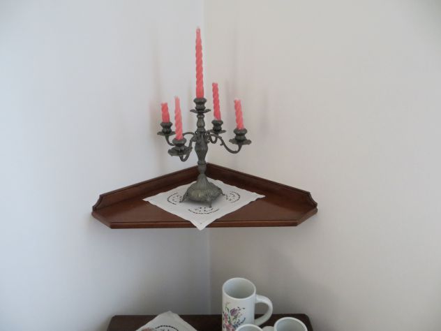 coppia mobiletti in noce oggetto di antiquariato utili come complementi d'arredo - Foto 4