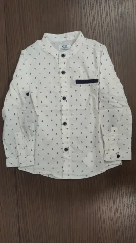 Camicia maniche lunghe stile navy MELBY (24 mesi) - Foto 4