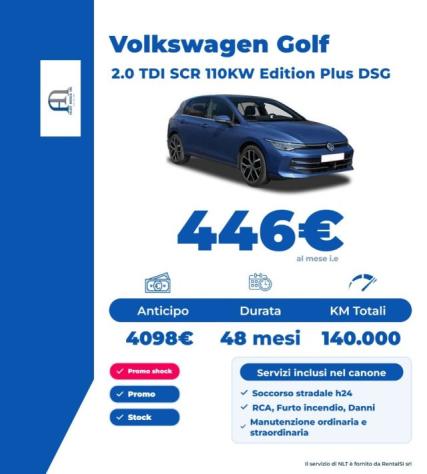 VOLKSWAGEN Golf 2.0 TDI 150 CV DSG SCR Editon Plus rif. 24175566 - Foto 4