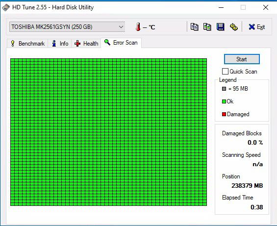 HD SATA TOSHIBA 2,5" MK2561GSYN 250Gb SATA 3Gb/s Buffer Size 16MB 7200RPM PERFET - Foto 2