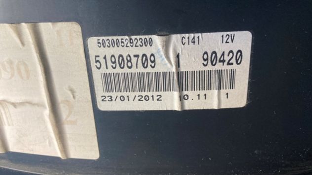 Quadro strumenti Fiat Punto Evo 1.3M.Jet del 2010 (51908709) - Foto 4