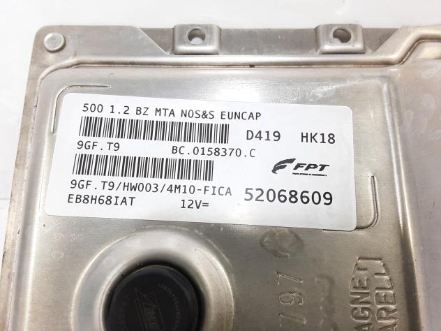 CENTRALINA MOTORE FIAT 500 Serie 52068609 169A4000 Benzina 1200 (15) - Foto 4