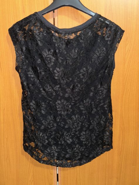 TOP/CANOTTIERA IN OTTIME CONDIZIONI,IN PIZZO NERO,MARCA”CALLIOPE”ORIGINALE,DA DO - Foto 7