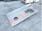 piano inox con lavello integrato usato