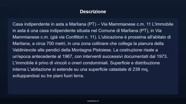 Immobile in asta di 238 m² in vendita a Marliana - Foto 4