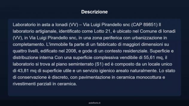 Immobile in asta di 55 m² in vendita a Jonadi - Foto 4