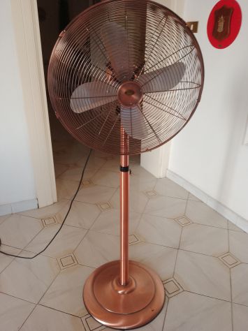 Ventilatore Vintage Con Piantana Tutto In Metallo Da Collezione - Foto 5