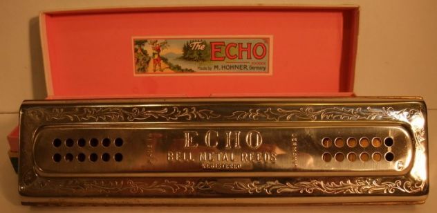 Harmonica M. HOHNER The ECHO HARP Made in Germany 57/120 M, NUOVA. - Foto 6