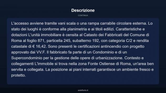 Immobile in asta di 3 m² in vendita a Roma - Foto 4