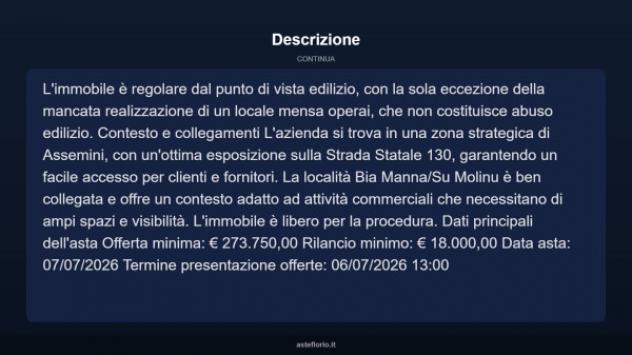 Immobile in asta di 9215 m² in vendita a Assemini - Foto 8