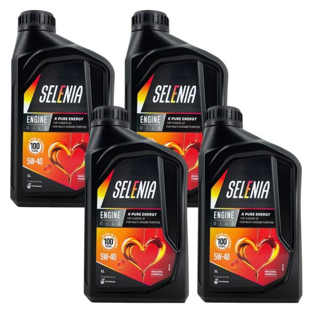 Olio Motore Selenia K Pure Energy 5W-40 4L Specifiche Fiat 955535-S2 C3