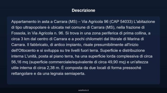 Immobile in asta di 56 m² in vendita a Carrara - Foto 3