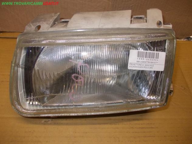 PROIETTORE S. MANUALE VOLKSWAGEN POLO (6N)  Parti elettriche  Fanaleria  Proiettori  Proiettore ant. VOLKSWAGEN - POLO - 01-09-1994 - 01-09-2001
