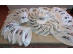 48 Cappelli bianchi con logo -19 baseball con visiera + 29 mod. pescatore.