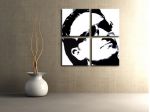 Quadro Bono Vox degli U2 dipinto a mano pop art
