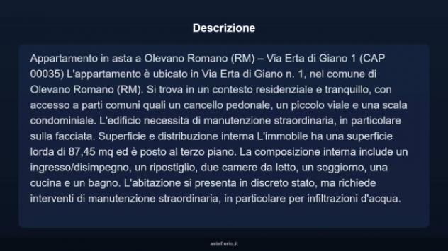 Immobile in asta di 87 m² in vendita a Olevano Romano - Foto 4