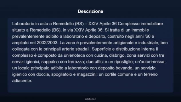 Immobile in asta di 400 m² in vendita a Remedello - Foto 3