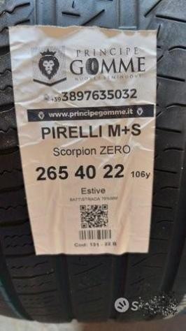 2 gomme 265 40 22 pirelli a131 - Foto 2