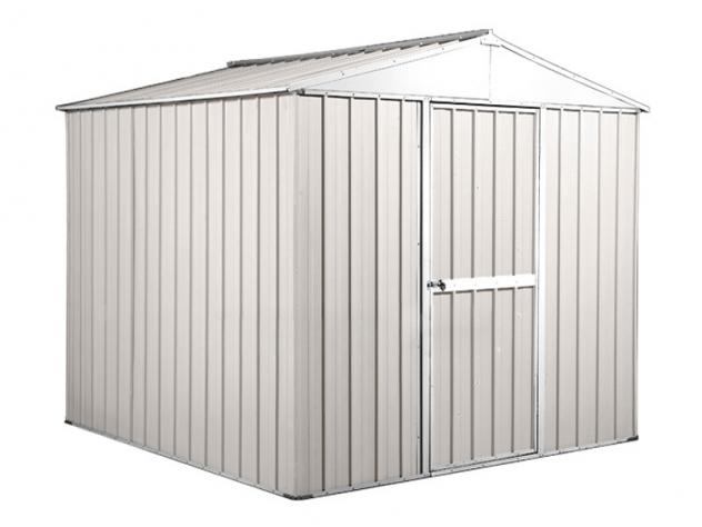 Box in Acciaio Zincato Casetta da Giardino in Lamiera 2.75 x 1.75 m x h2.12 m - 87 KG – 4.81 metri quadri - BIANCO - Foto 2