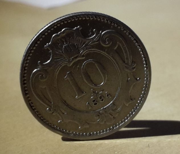 Austria, 10 Heller 1894. - Foto 2