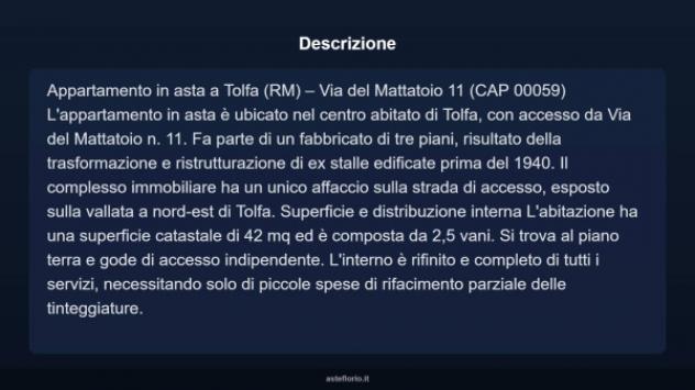 Immobile in asta di 42 m² in vendita a Tolfa - Foto 5