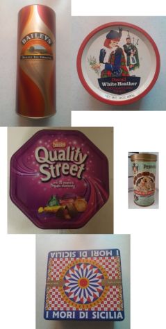 Scatola latta Ottagonale Quality Street grande da collezione vuota - Foto 5