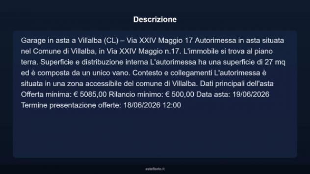 Immobile in asta di 27 m² in vendita a Villalba - Foto 3