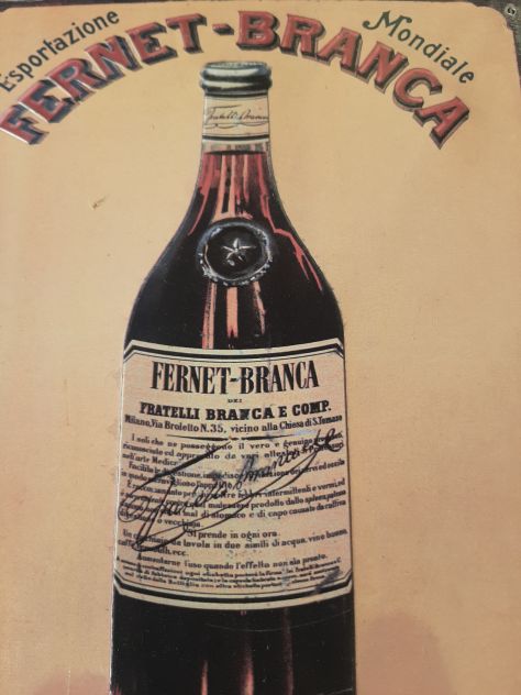 INSEGNA FERNET BRANCA MILANO TARGA IN RILIEVO - Foto 3