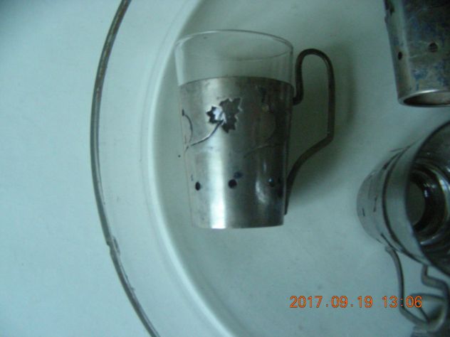 servizio rosolio vetro e argento - Foto 3