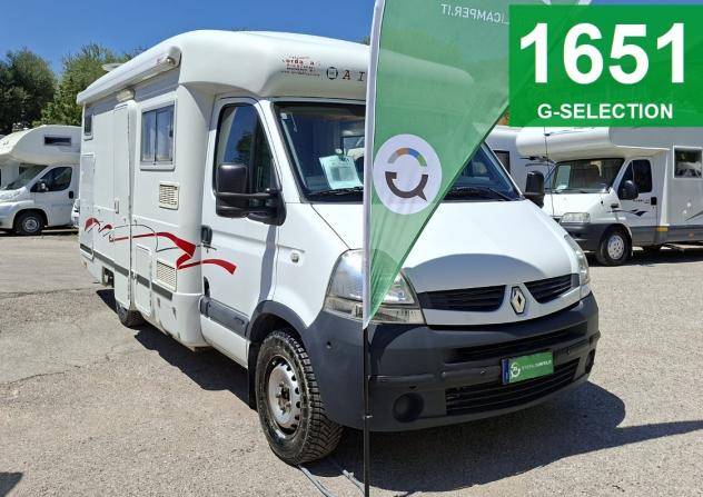 CAMPER AIESISTEM RENAULT SEMINTEGRALE MONOSCOCCA DINETTE LETTO MATRIMONIALE GARAGE CLIMATIZZATORE FOTOVOLTAICO PORTAMOTO CAMPEGGIO USATI GENERALI 1651