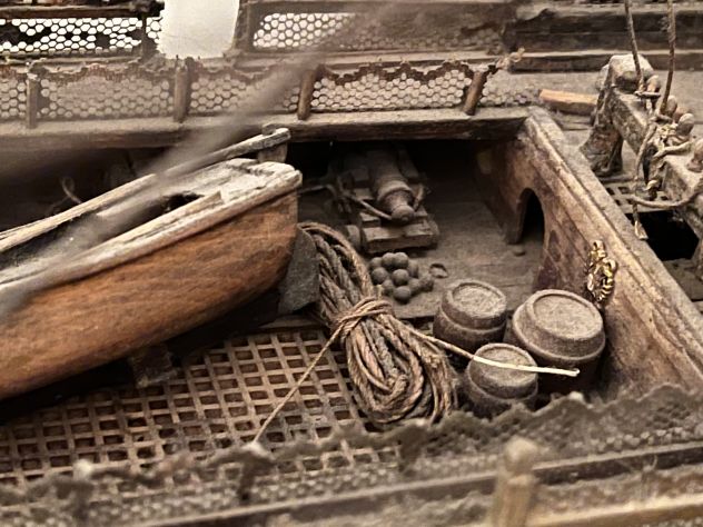 Veliero antico in legno