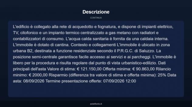 Immobile in asta di 121 m² con più di 5 locali in vendita a Saluzzo - Foto 12