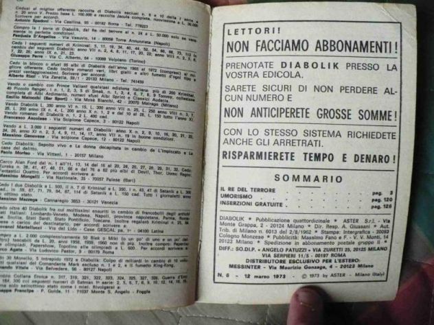 DIABOLIK N. 1, N.2, N. 3. - Foto 4