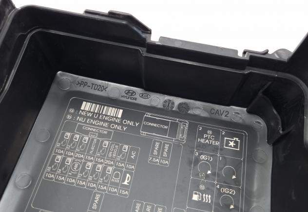 BOX CONTENITORE PORTA FUSIBILI HYUNDAI Kona Serie D4FE Diesel 1600 (17) - Foto 8