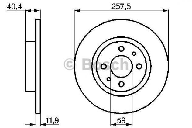 Bosch Disco Freno 986478343