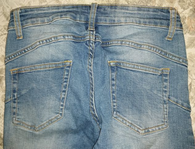Jeans blu da donna Le Monelle in denim. - Foto 2