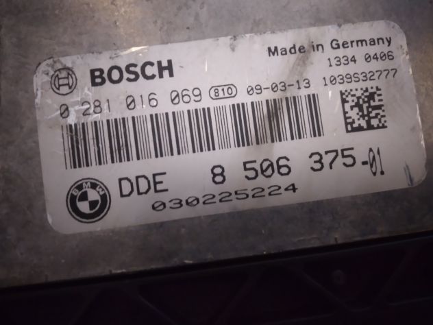 ECU 0281016069 DDE8506375 BMW SERIE 1 E87 8506375 EDC17c06 4.13 CENTRALINA MOTOR - Foto 3