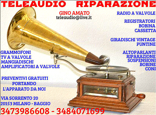 Riparazione Radio d'epoca - Grammofoni - Vintage