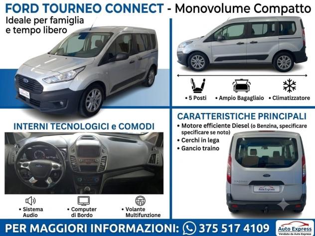Ford Tourneo Connect 1.5 TDCi 120 CV anno 2019 km 125 mila - Foto 3