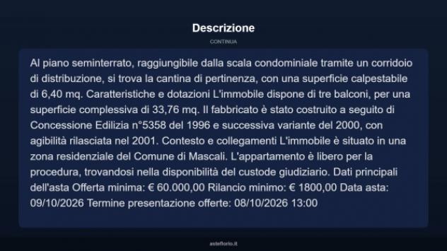 Immobile in asta di 109 m² con più di 5 locali in vendita a Mascali - Foto 4