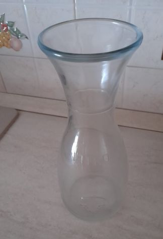 BROCCA/CARAFFA MISURA BOLLO VINO / ACQUA RISTORANTE BORMIOLI ROCCO VETRO DA 1.LT