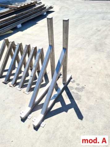 supporti inox per mensole usati - Foto 4