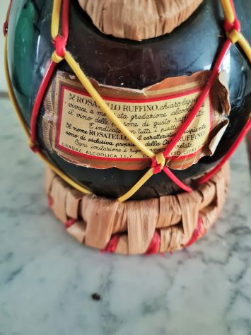 Bottiglia ampolla vino Rosatello Ruffino da collezione - Foto 3