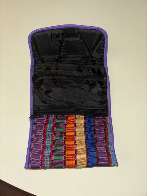UN PORTAFOGLIO NUOVO CHE DIVENTA ANCHE BORSA PICCOLA POCHETTE UNISEX ETNICO IN S - Foto 7