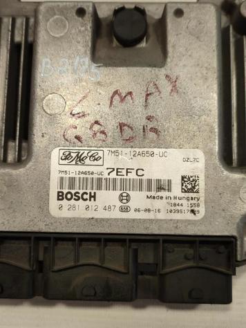 CENTRALINA MOTORE FORD C - Max Serie 7M51-12A650-UC 0281012487 G8DB diesel 1560 (0710) - Foto 2